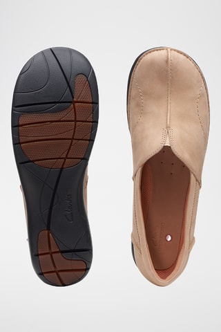 Mocasines de nobuk Un Loop - Beige