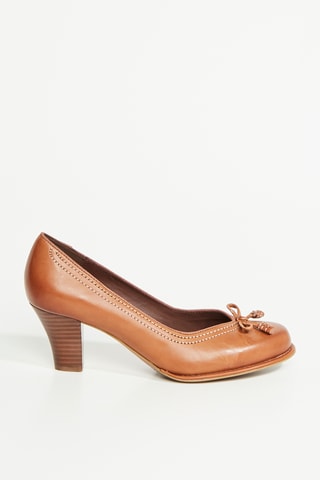 Zapatos de piel de tacón Bombay - Camel