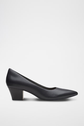 Zapatos de piel de tacón Teresa Step - Negro