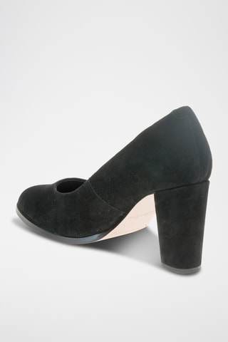 Zapatos de nobuk de tacón Kaylin - Negro