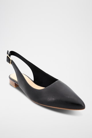 Bailarinas de piel Laina15 Sling - Negro