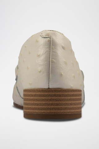 Bailarinas de piel Pure Block - Blanco