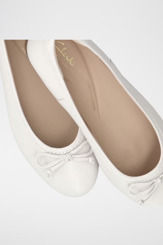 Bailarinas de piel Fawna - Blanco