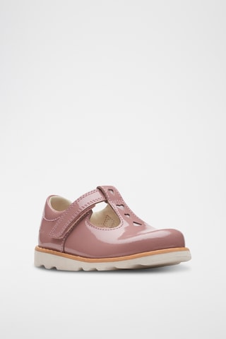 Babies de piel de charol Crown Teen - Rosa viejo