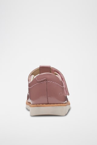 Babies de piel de charol Crown Teen - Rosa viejo