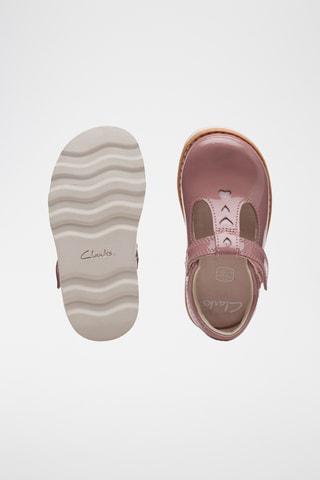 Babies de piel de charol Crown Teen - Rosa viejo