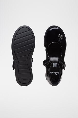 Babies de piel de charol Etch Mist K - Negro