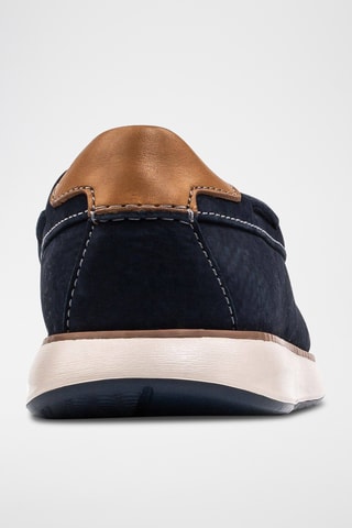 Náuticos de nobuk Un - Azul marino