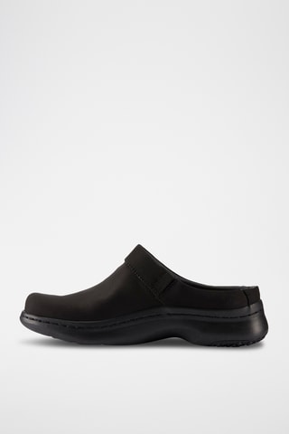 Zuecos con plataforma Cur - Negro
