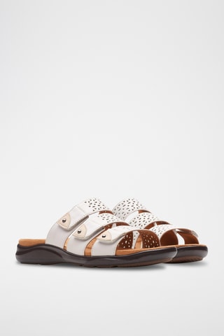 Sandalias de piel Kitly Walk - Blanco y beige