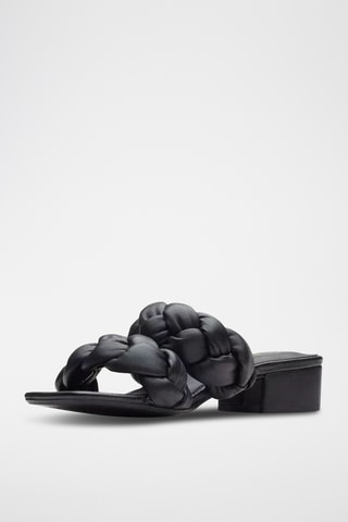 Sandalias de piel Seren25 Braid - Negro