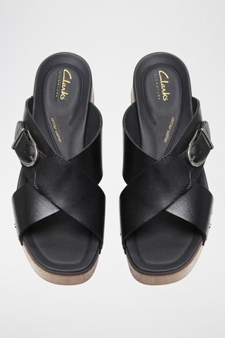 Sandalias de piel de tacón Sivanne Walk - Negro