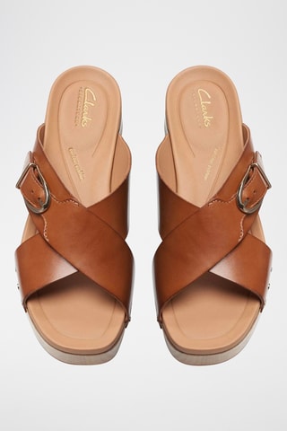 Sandalias de piel de tacón Sivanne Walk - Marrón claro