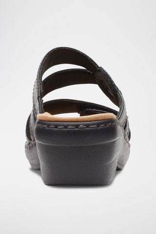 Sandalias de piel de tacón Merliah - Negro