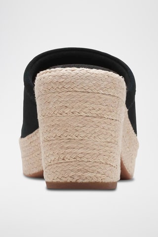 Sandalias de nobuk de tacón Maritsa70Slide - Negro