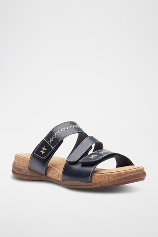 Sandalias de piel Roseville Bay - Azul marino