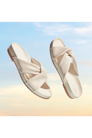 Sandalias de piel Pure Twist - Blanco
