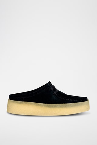 Sandalias de nobuk WallabeeCup - Negro