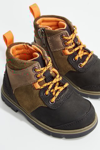 Botas de piel - Caqui