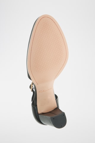 Salomés de piel de tacón Kaylin85 - Negro