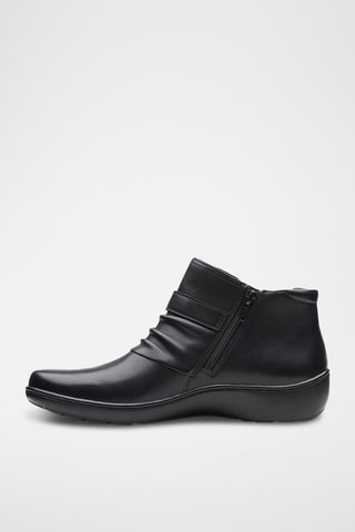 Botines de piel Cora - Negro