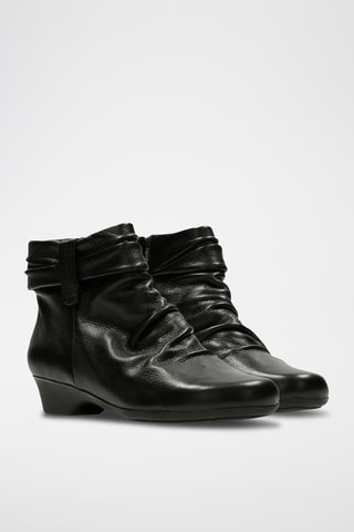 Botines de piel Matron Ella - Negro