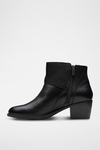 Botines de piel Neva - Negro