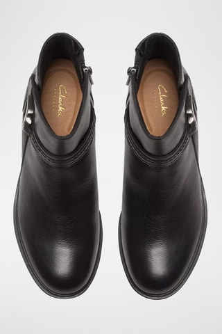 Botines de piel Neva - Negro