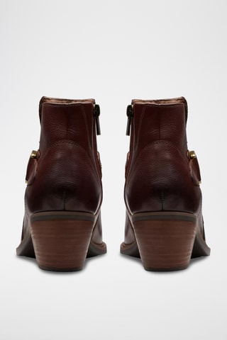 Botines de piel Neva - Marrón