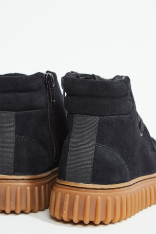 Botines de nobuk - Negro