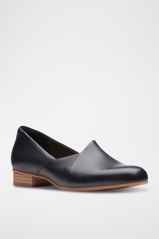 Slippers de piel Juliet - Negro