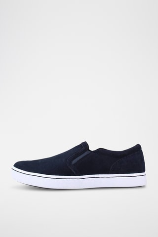 Slip-on de nobuk Pawley Bliss - Azul marino