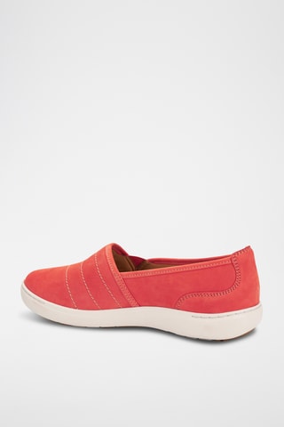 Slip-on de piel Nalle - Coral