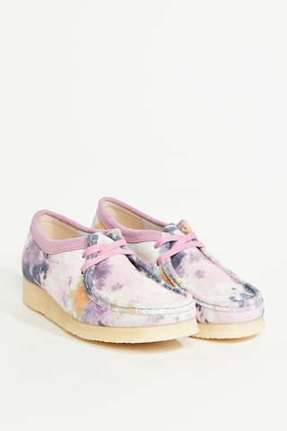 Zapatillas tie-dye de nobuk Wallabee - Gris