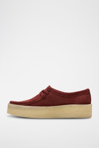Zapatillas de nobuk Wallabee - Rojo teja