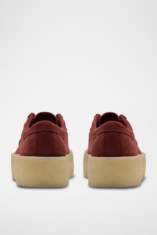 Zapatillas de nobuk Wallabee - Rojo teja