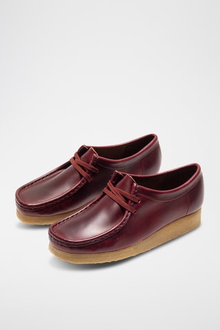 Zapatillas de piel Wallabee - Burdeos