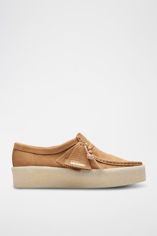 Zapatillas de nobuk Wallabee - Marrón claro
