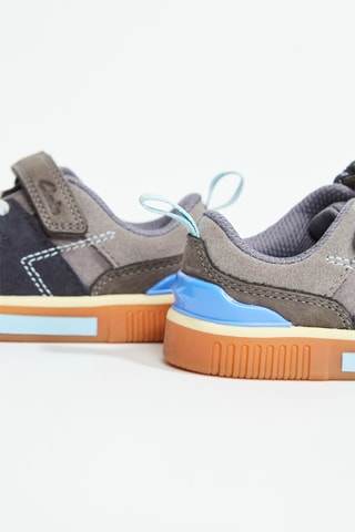 Zapatillas de piel - Gris oscuro