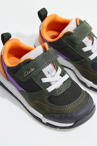 Zapatillas de piel - Verde oscuro