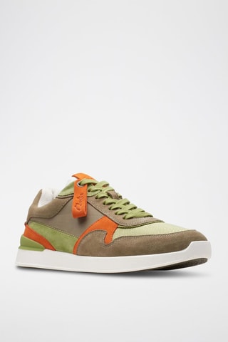 Zapatillas de nobuk RaceLite - Verde oliva