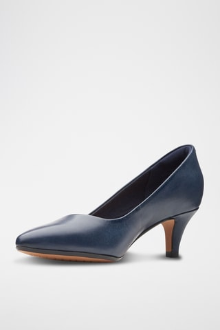 Zapatos de piel de tacón Linvale - Azul marino