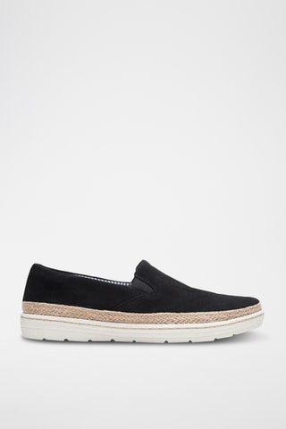 Slip-on de nobuk Marie - Negro