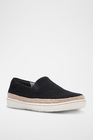 Slip-on de nobuk Marie - Negro