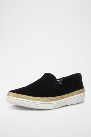 Slip-on de nobuk Marie - Negro