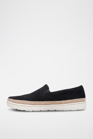 Slip-on de nobuk Marie - Negro
