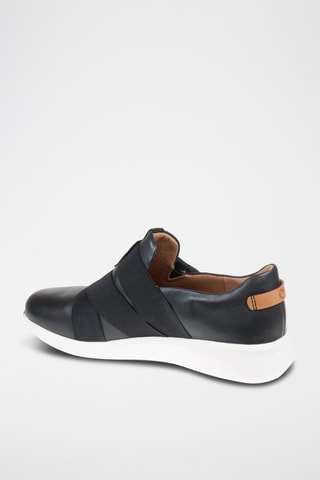 Zapatillas de piel Un Rio - Negro