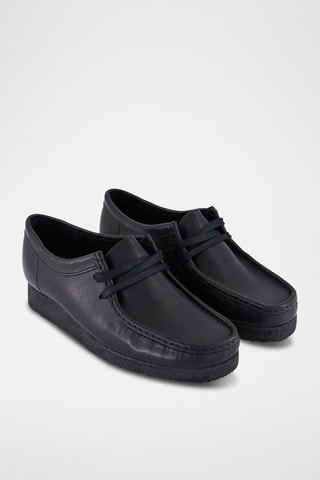 Botines Wallabee de piel - Negro