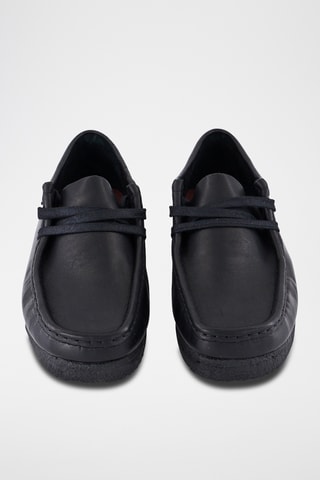 Botines Wallabee de piel - Negro