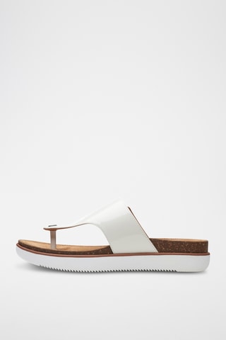 Sandalias de piel Elayne Step - Blanco